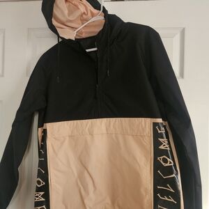 Men's Black and Tan Jacket